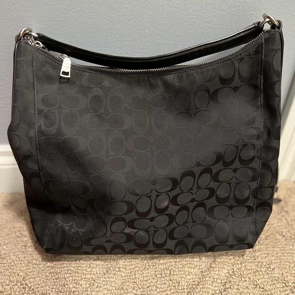 Black coach purse